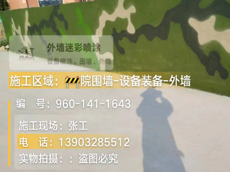 常德 迷彩漆喷涂价格（按平方米计费）