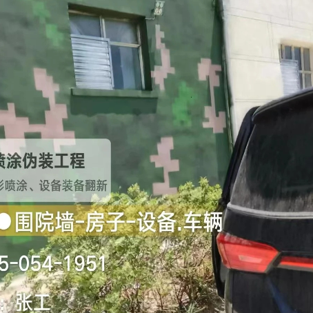 常德数码迷彩漆施工